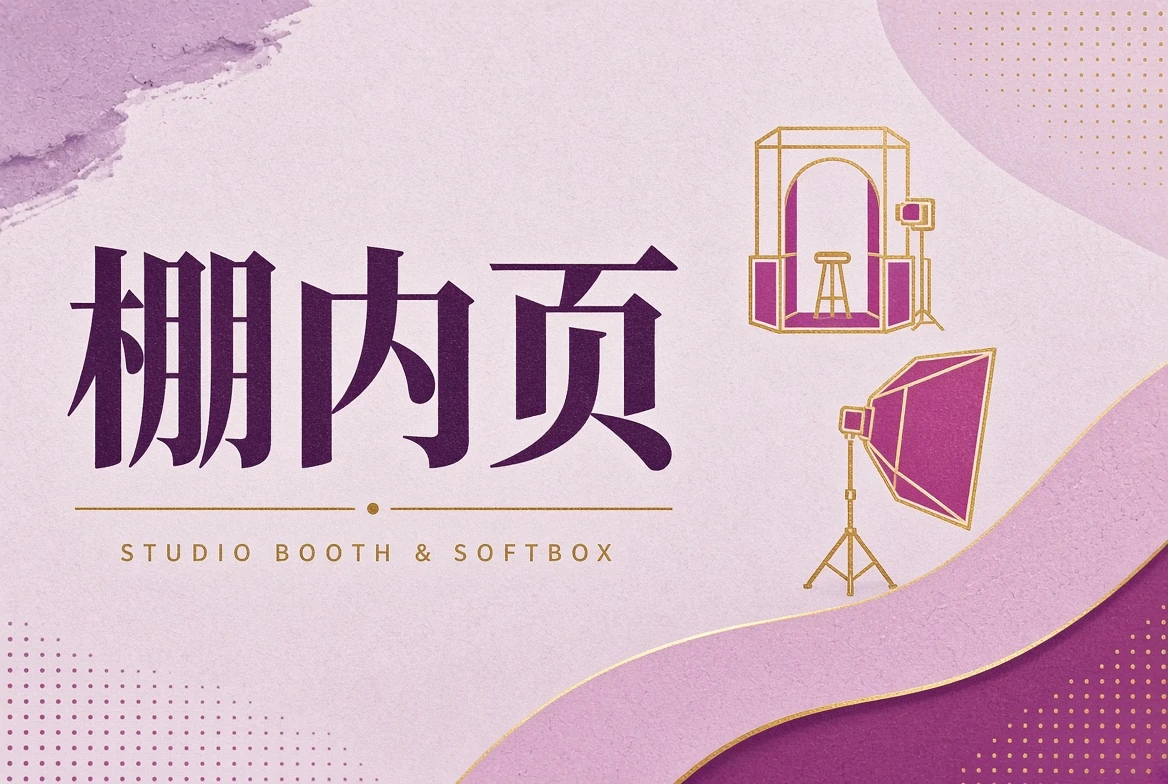 棚内页肖像布光
